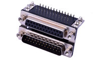 Niedriges Schwarzes des VGA-Kombinations-Input/Output Verbindungsstück-25 Mann25 90 Grad-Einsatz-Platte
