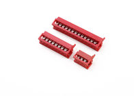 Mikrokabel-des Verbindungsstück-1,27 Millimeter 06 des match-IDC Weisen-rote der Farbepa46 Isolierungs-