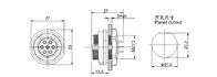 Elektrisches Nylonversammlungs-Verteiler-Verbindungsstück, 15 Ampere-Rundschreiben 2 Pin-Kabel-Stecker-Verbindungsstück