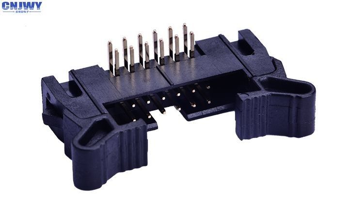 Rechtwinkliger 26 Pin PWB-Draht zur Leiterplatten-Verbinder-Ejektor-Titel-Schwarz-Farbe