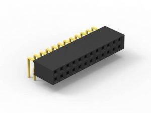 Female PCB Header Connector Gold Flash PBT Material Isolationswiderstand