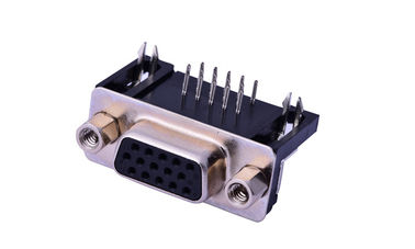 9 PIN 15 Wege Weibliche D Sub Input Output Steckverbinder 250V Wechselstrom Nennspannung mit Schraube