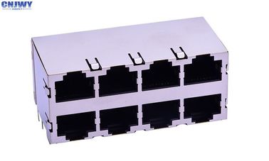 Doppelschicht RJ45 Netzwerkanschluss Steckdose 8 Port 8p8c 90 Grad