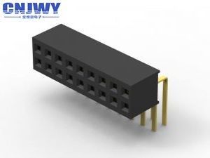 Druckplatte 20 Stift weiblicher Stecker, rechten Winkel 2 x 20 weiblicher Kopf Gold Blitz