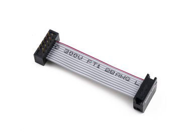 Schwarzes IDC Flachkabel mit DIP-Stecker, kundenspezifisches elektronisches Bandkabel