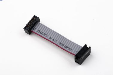 Schwarzes IDC Flachkabel mit DIP-Stecker, kundenspezifisches elektronisches Bandkabel