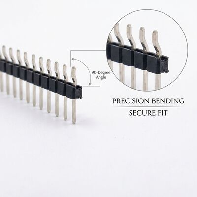 Einreihiger gerader Stiftleistenstecker 2,54 mm Rastermaß Durchsteckmontage Leiterplatte 40-polige Leiste