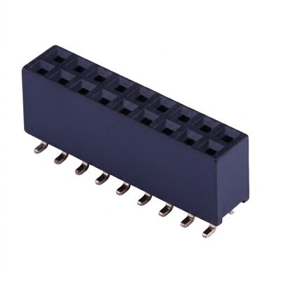 Einzelreihe 2,54MM Raster Vertikaler Buchsenleistenstecker 02P-40P Goldblitz PA6T Durchsteckmontage