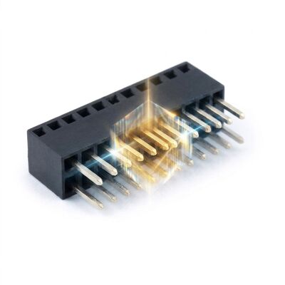 2,54 mm Rastermaß, Hochstrom-5-A-Doppelkontakt-Buchsenleiste, Power-PCB-Buchse