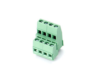 Doppelreihe PCB Steckvorrichtung, M3 Stahl 5,08mm Schwung 2*04P Grün PA66 SN