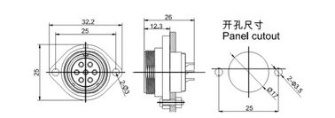 Luftfahrt-Terminal-Block-Anschluss Männlicher Stecker & Weiblicher Stecker 6 PIN 5A Für LED-Leuchten