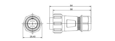 IP68 wasserdicht Steckgerät, CNJWY Panel weibliche männliche Signal LED Steckdose
