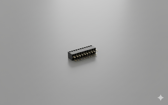 2x20P Buchsenleisten-Steckverbinder, 2,54 mm Rastermaß, vergoldet, 250 V