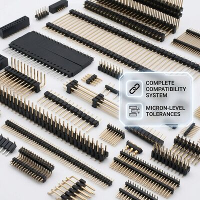 SMT-Steckverbinder mit doppelreihigem Stiftleistenanschluss für Oberflächenmontage, 2,54 mm Rastermaß, 80 Pins, Reflow-kompatibel